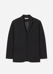 Boxy Jacket in Virgin Wool - Black - CO Collections